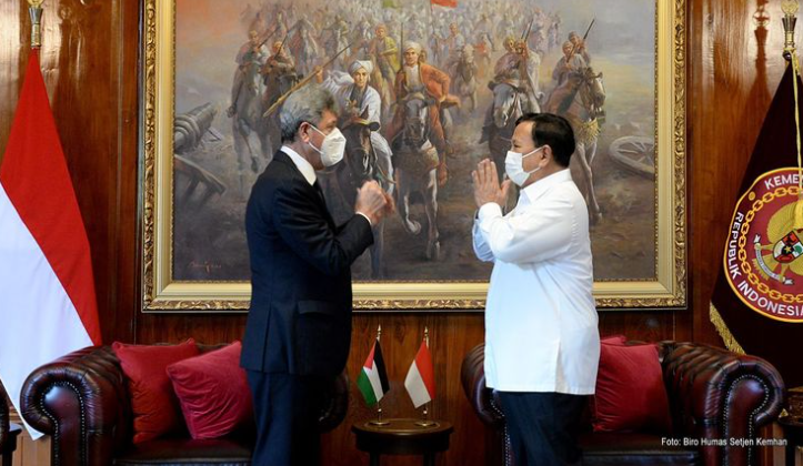 Menhan Prabowo Tegaskan Indonesia Komitmen Dukung Perdamaian di Palestina